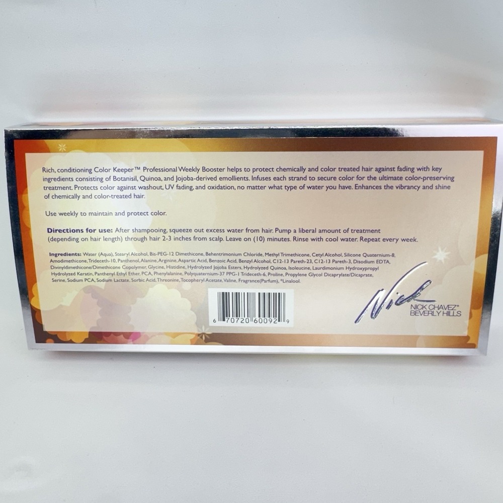 Nick Chavez Color Keeper Weekly Booster Treatment 0.7oz Lot of 6 NOS Read - Picture 5 of 8